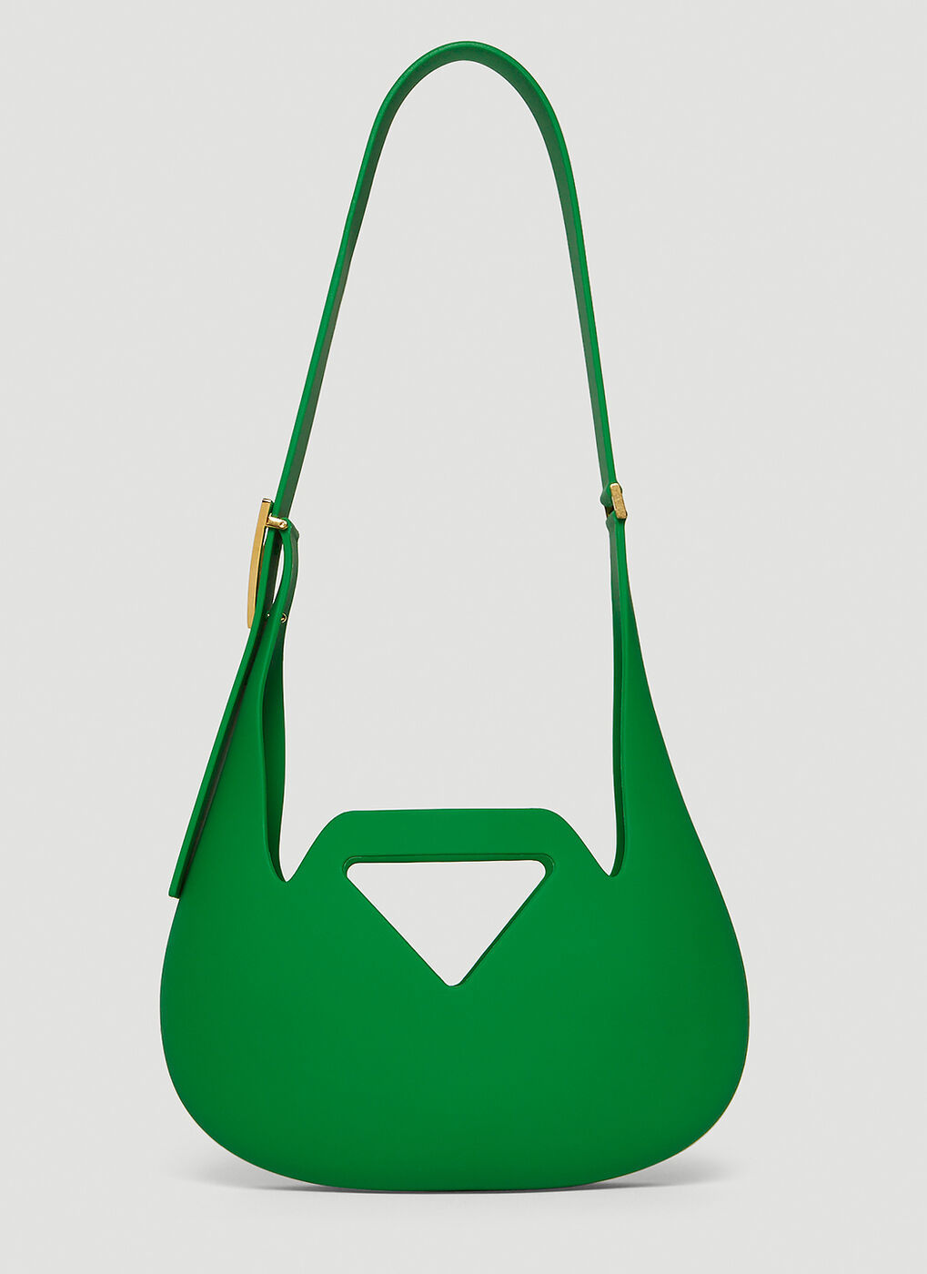 Punch Shoulder Bag in Green Bottega Veneta