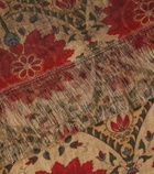 The House of Lyria Tormento fringed linen tablecloth