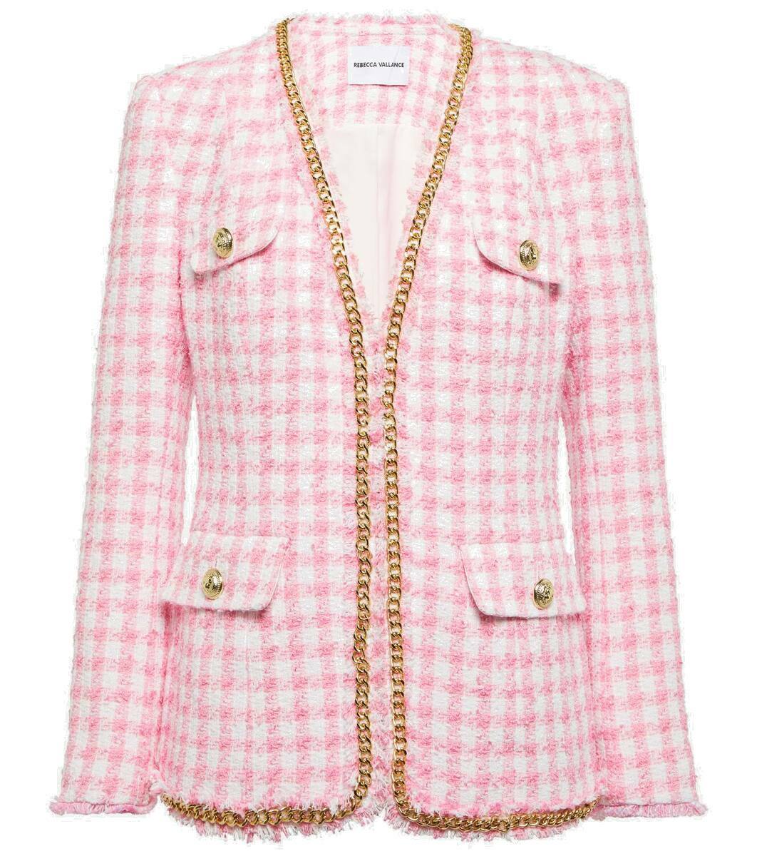【REBECCA VALLANCE】ツイード ジャケット メタリック REBECCA VALLANCE ツイード ジャケット メタリック | THE OUTNET