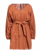 Manila Grace Womens Mini dress Camel