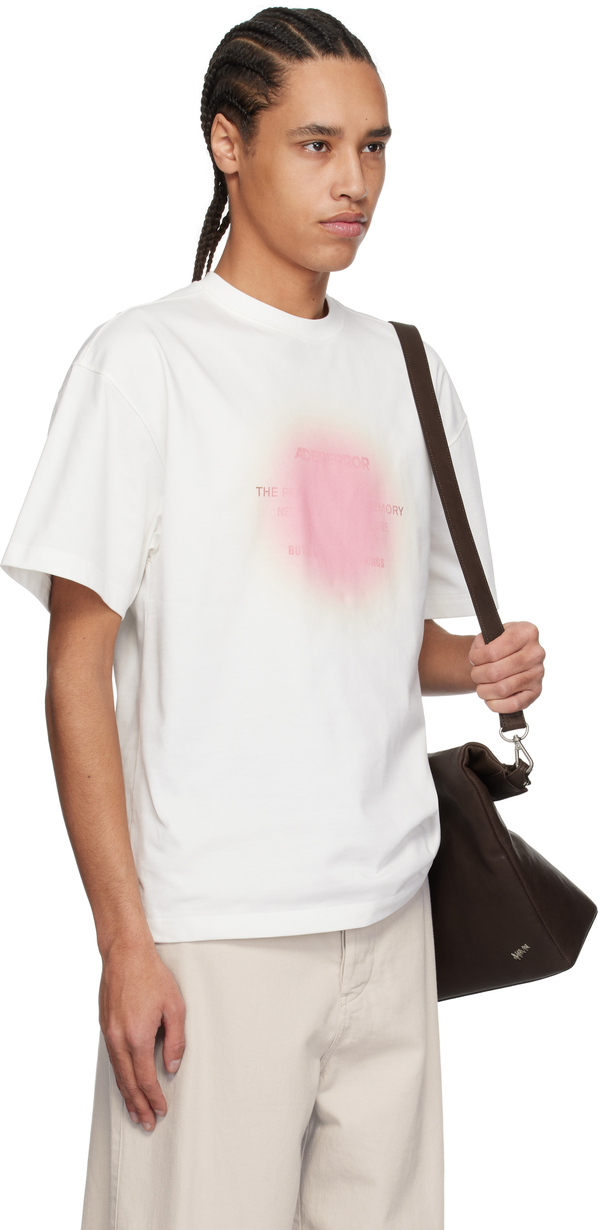 ★人気【Ader Error】Eternity T-shirt Product. 46★Tシャ.ツ★ ADER error White Eternity Product. 46 T-shirt ADER error