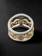 HOORSENBUHS - Phantom Clique Sterling Silver and 18-Karat Gold Ring - Gold