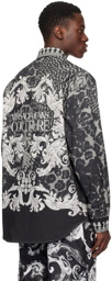 Versace Jeans Couture Black & Gray Animalier Shirt