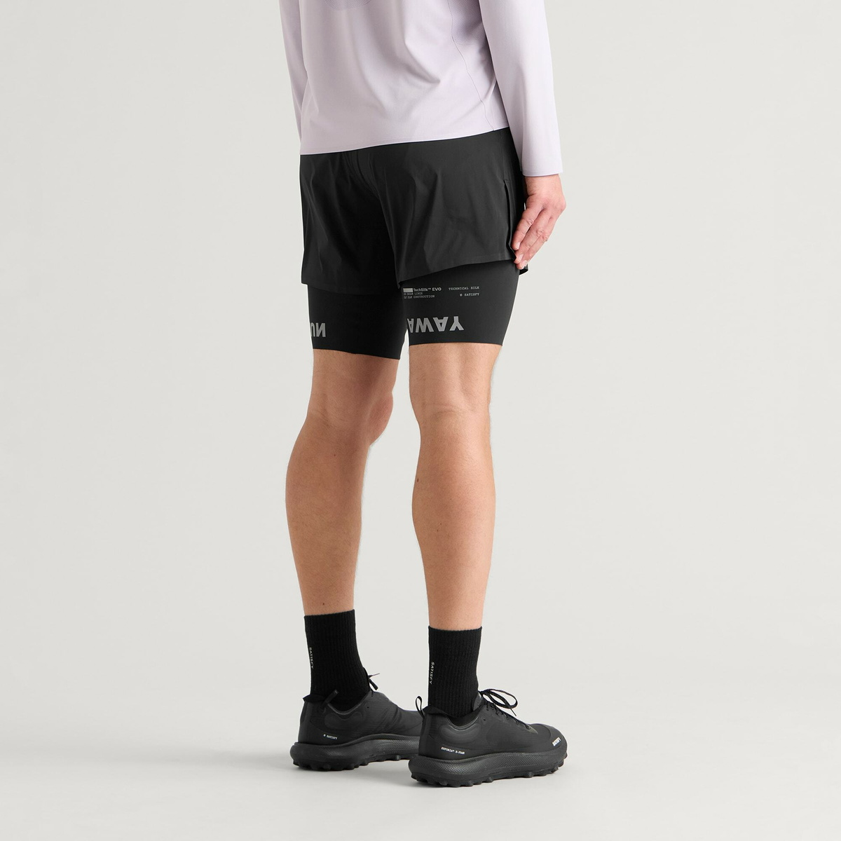 Satisfy Men's TechSilk 8" Shorts in Black