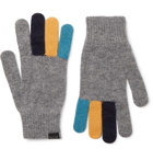 Paul Smith - Colour-Block Wool Gloves - Gray