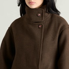 Damson Madder Women's Agnes Wool Coat in Choc