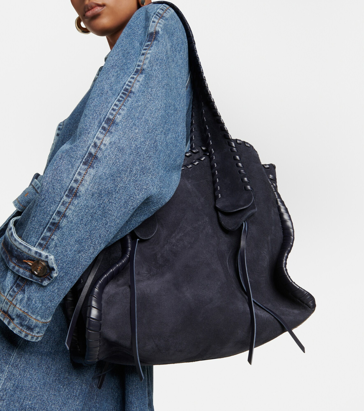 Chloe - Mony Small suede tote bag Chloe