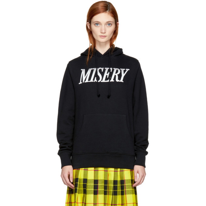 Photo: Ashley Williams SSENSE Exclusive Black Misery Hoodie