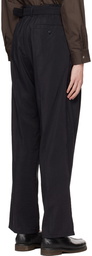 LEMAIRE Black Pleated Trousers