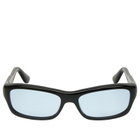 Port Tanger Ihya Sunglasses in Black/Rif Blue 