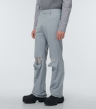 Givenchy - Distressed wool-blend pants