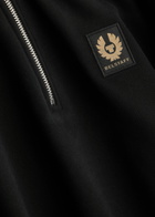 Belstaff Half-zip Logo Cotton Sweatshirt Black