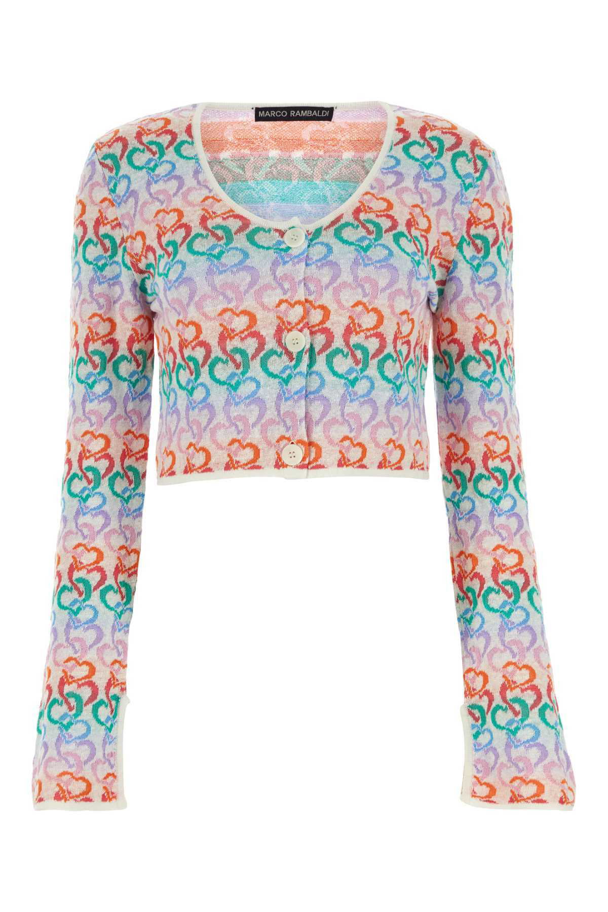 Tシャツ・カットソー MARCO RAMBALDI SS23 Ivory lace top (KN143GRL 00) Marco Rambaldi Ivory Lace Top | italist