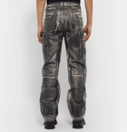 Helmut Lang - Masc Lo Utility Slim-Fit Coated-Denim Jeans - Gray