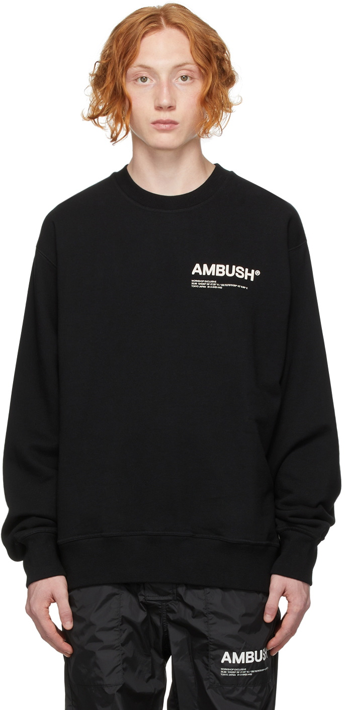 AMBUSH Black 'Workshop' Sweatshirt Ambush