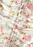 Needle & Thread Enchanted Garden Floral-print Mini Dress White