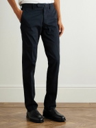 Incotex - Straight-Leg Cotton-Blend Twill Trousers - Blue
