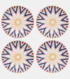 Bitossi Folgore set of 4 dessert plates