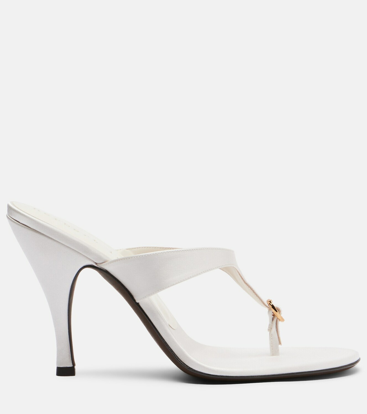 Herbert Levine Kiss And Tell embellished satin thong sandals