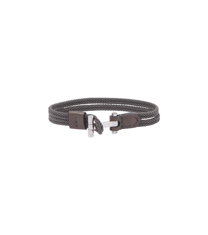 Photo: Tom Ford Braided leather-trimmed bracelet