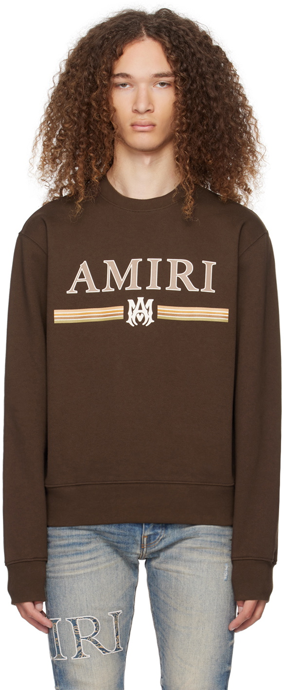 AMIRI Brown 'MA' Bar Sweatshirt Amiri