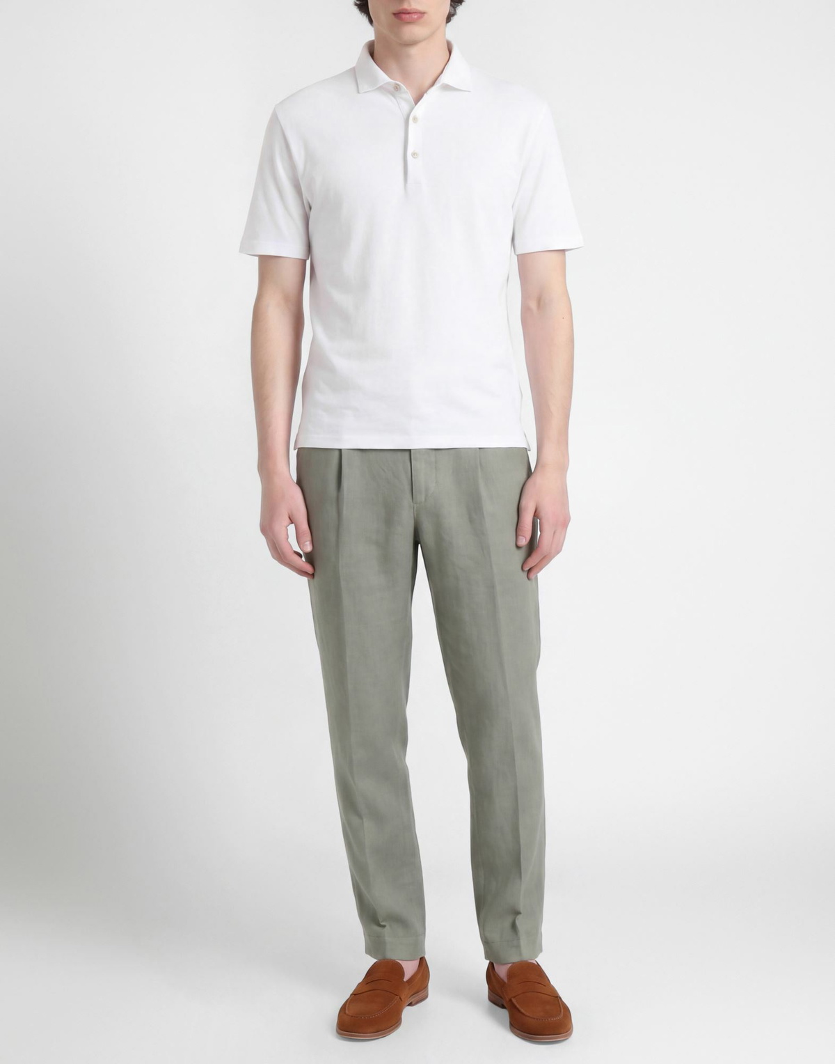 Boglioli Mens Polo shirt in White