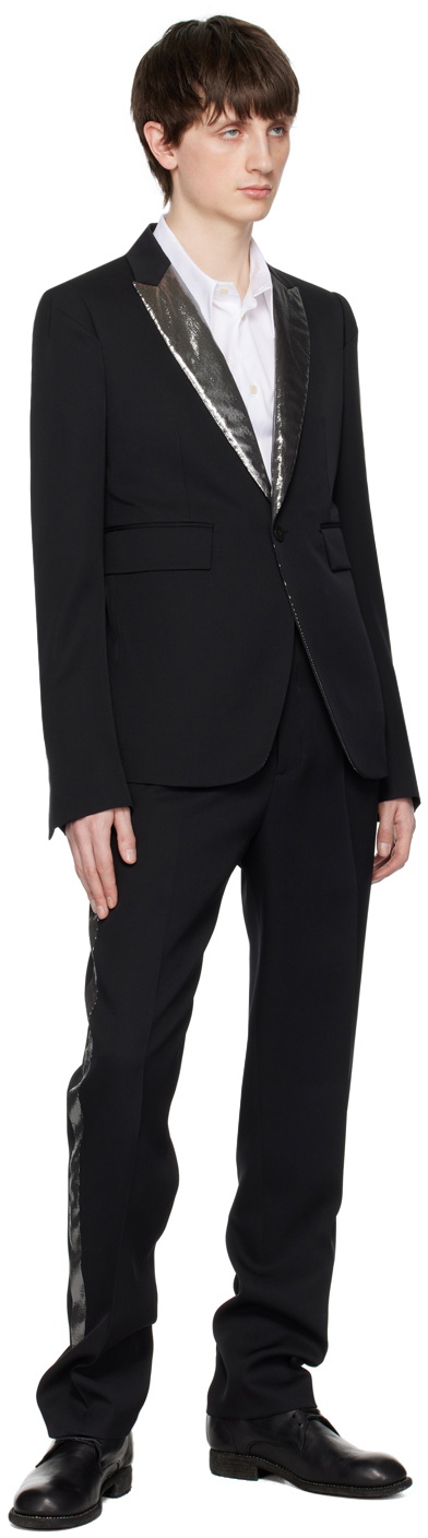 SAPIO Black Creased Trousers