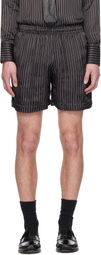 Ernest W. Baker Black Sport Shorts