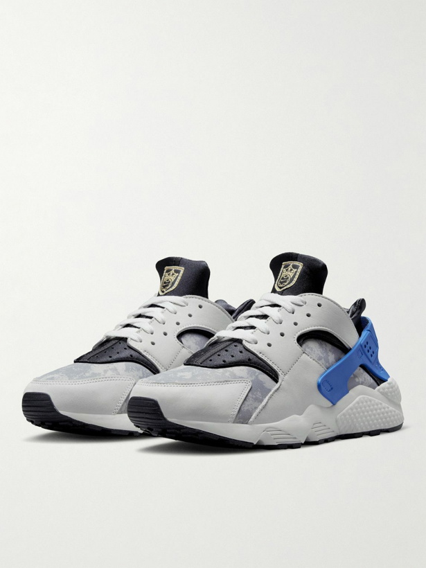Photo: Nike - Air Huarache PRM Leather and Rubber-Trimmed Neoprene Sneakers - White