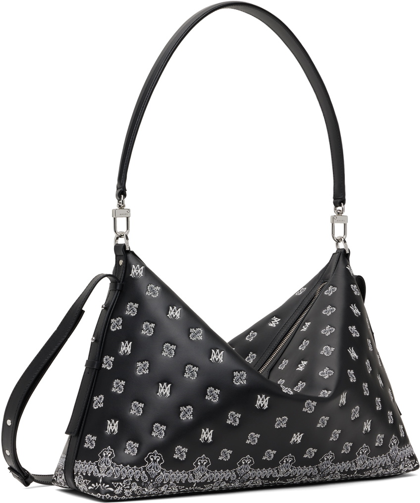 AMIRI Black 'MA' Paisley Crossbody Bag Amiri