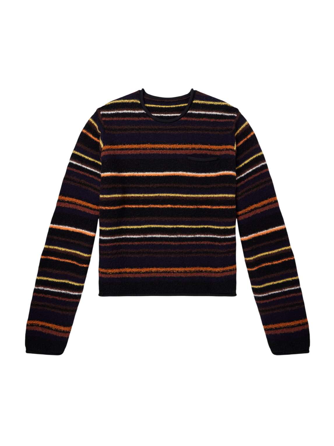 sacai Brown Plaid Knit Sweater Sacai