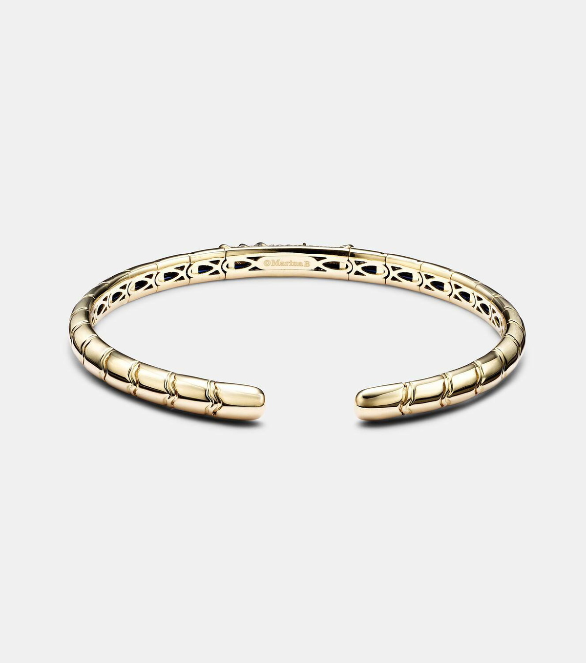 Marina B Ondine 18kt gold bangle with diamonds