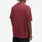 Y-3 Men's 3 Stripe Long sleeve T-shirt in Shadow Red