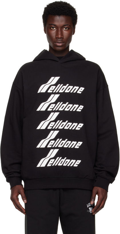 Photo: We11done Black Printed Hoodie