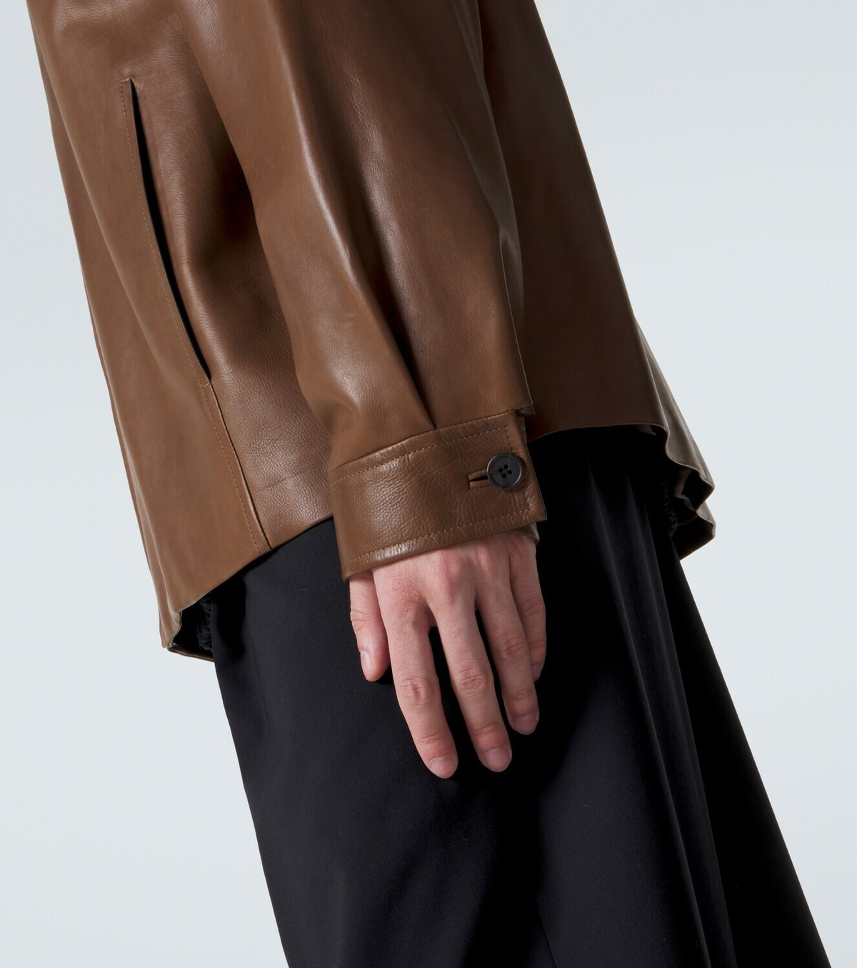 The Row Mount leather jacket
