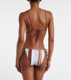 SIR Marais striped triangle bikini top