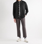 Entireworld - Giant Oversized Button-Down Collar Organic Cotton Oxford Shirt - Black