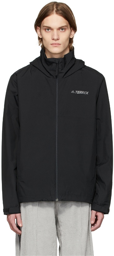 Photo: adidas Originals Black Terrex Two-Layer Zip-Up Sweater