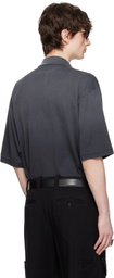 McQueen Gray Dyed Mercerized Cotton Polo
