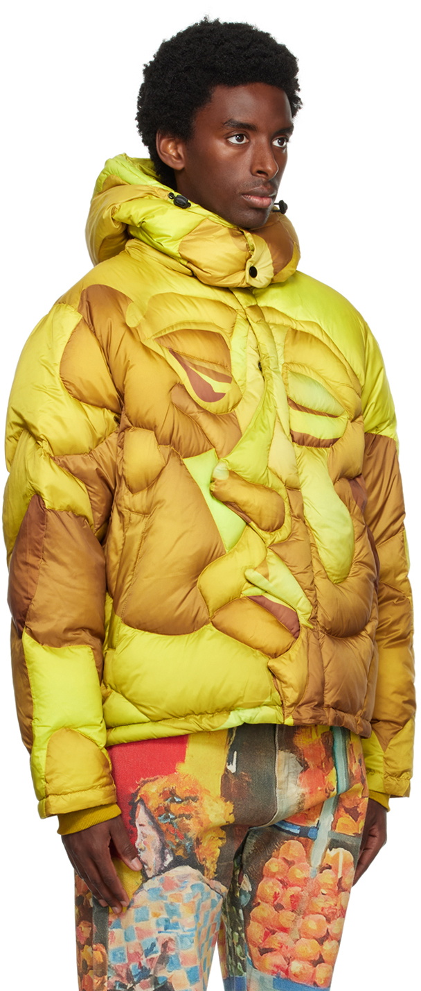 KidSuper Yellow Kissing Down Jacket