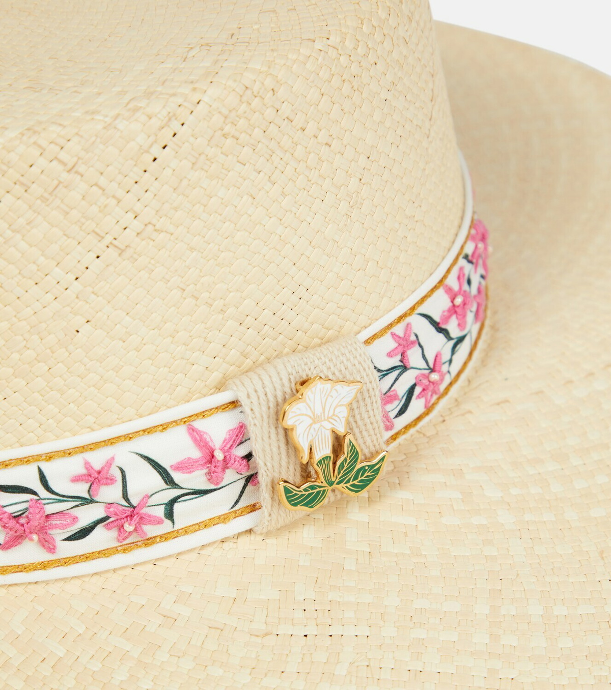Agua by Agua Bendita Embellished raffia sun hat Agua by Agua  display picture 3