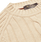 Loro Piana - Cable-Knit Baby Cashmere Sweater - Neutrals