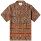 Story mfg. Men's Shore Vacation Shirt in Burnt Ajrak