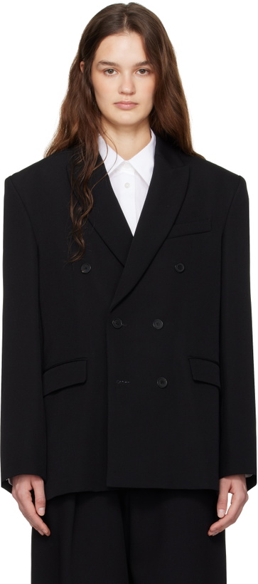 Photo: WARDROBE.NYC Black Double Breasted Blazer