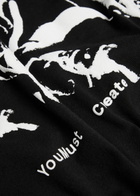 Ymc Triple Printed Cotton T-shirt Black