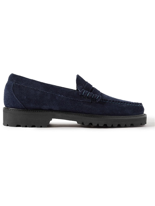 Photo: G.H. Bass & Co. - Weejuns 90 Larson Suede Penny Loafers - Blue
