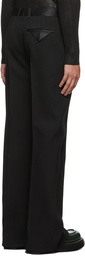 Bottega Veneta Black Heavy Wool Crêpe Trousers