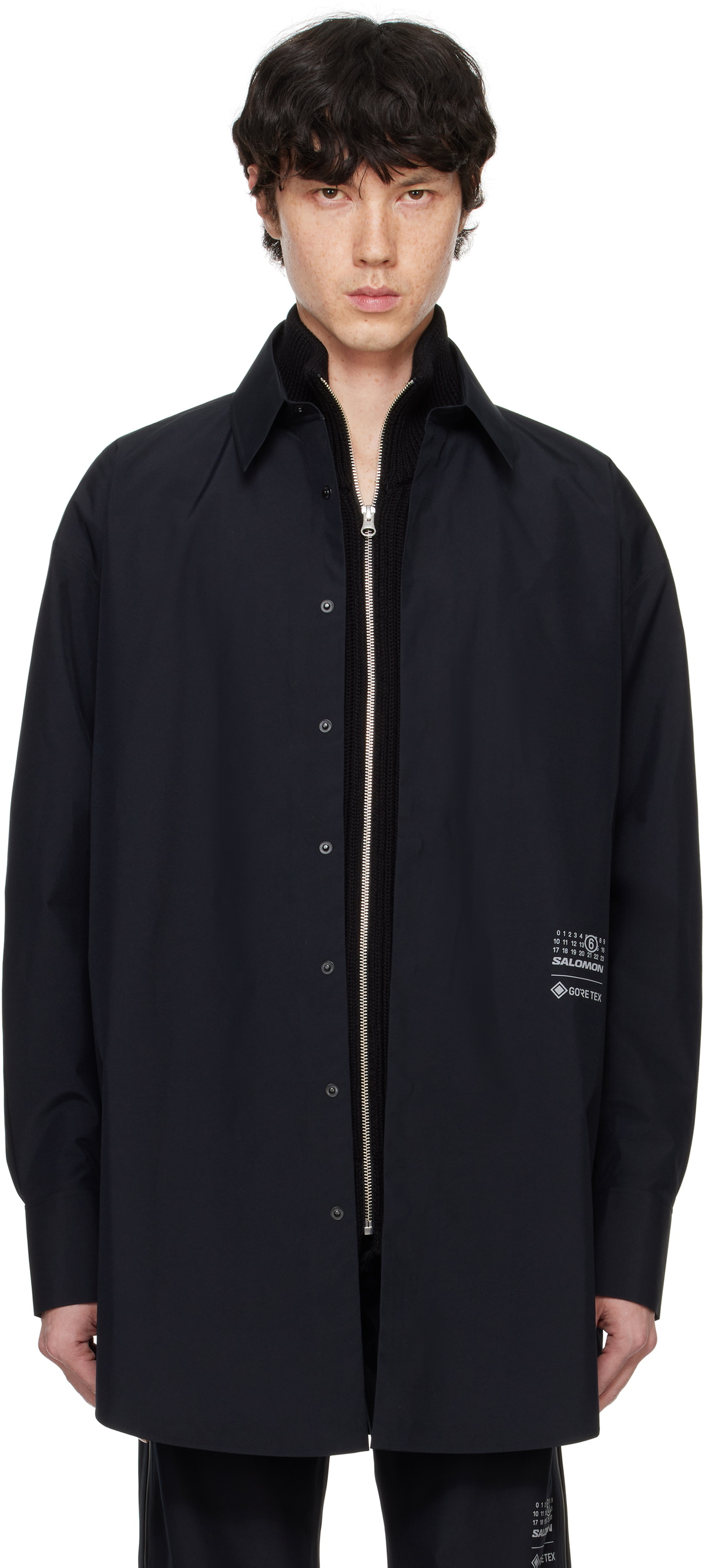 MM6 Maison Margiela Black Salomon Edition Long Sleeve Shirt MM6