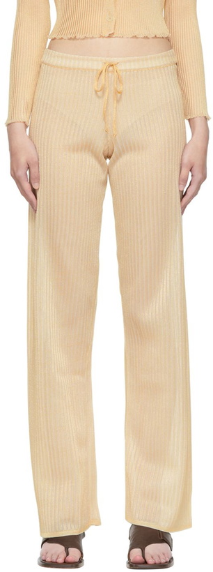 Photo: Our Legacy Beige Slow Lounge Pants