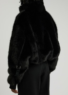 Paris Georgia Seb Faux fur Bomber Jacket Black